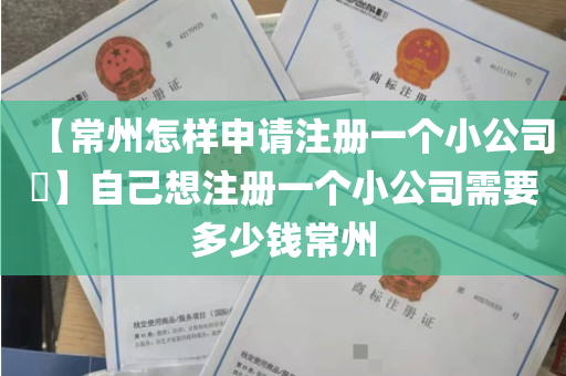 【常州怎样申请注册一个小公司​】自己想注册一个小公司需要多少钱常州