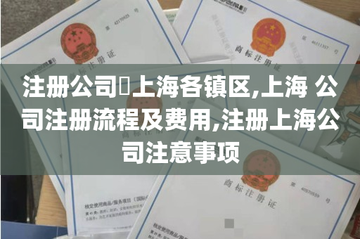 注册公司​上海各镇区,上海 公司注册流程及费用,注册上海公司注意事项