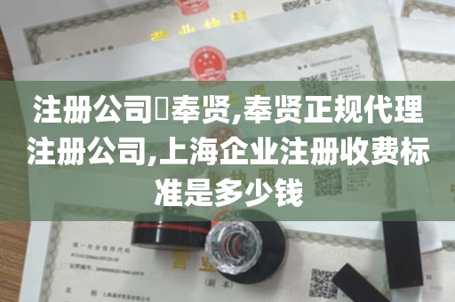 注册公司​奉贤,奉贤正规代理注册公司,上海企业注册收费标准是多少钱
