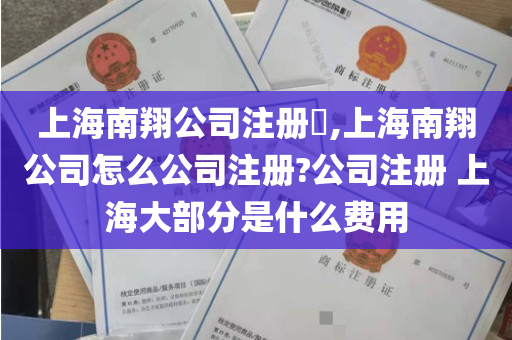上海南翔公司注册​,上海南翔公司怎么公司注册?公司注册 上海大部分是什么费用